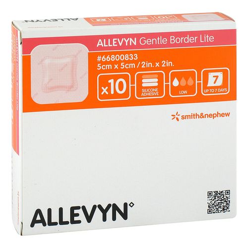 ALLEVYN Gentle Border Lite 5x5 cm Schaumverb., 10 Stk., Tora Pharma GmbH ALLEVYN Gentle Border Lite 5x5 cm Schaumverb., 10 Stk., Tora Pharma GmbH