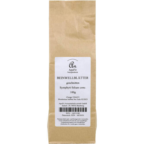 BEINWELL BLÄTTER geschnitten, 100 g, ApoFit Arzneimittelvertrieb GmbH BEINWELL BLÄTTER geschnitten, 100 g, ApoFit Arzneimittelvertrieb GmbH
