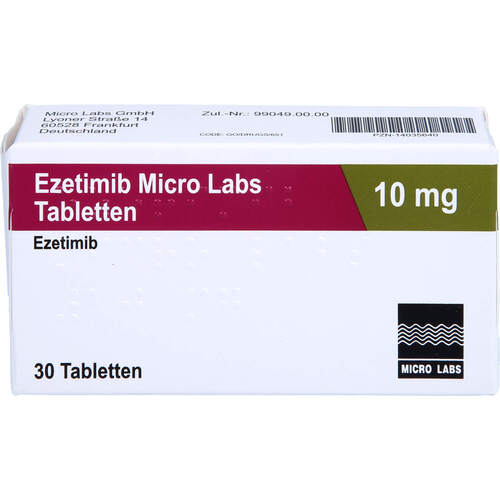 Ezetimib Micro Labs 10 mg, 30 ST, Micro Labs GmbH