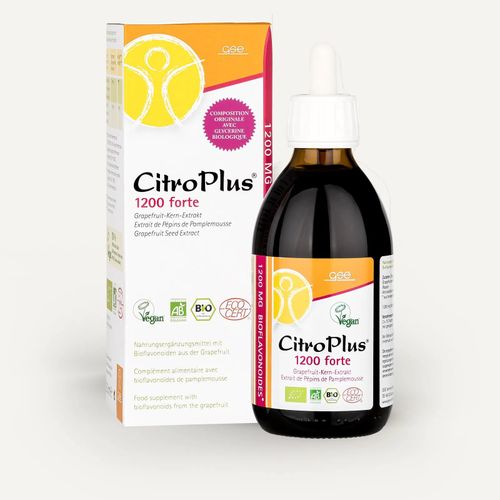 GSE CitroPlus 1200 Forte Bio Grapefruitkernextrakt, 250 ml, Gse Vertrieb Biologische Nahrungserg&auml;nzungs- & Heilmittel GmbH