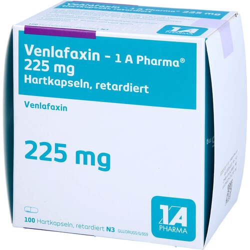 Venlafaxin - 1 A Pharma 225 mg Hartkapseln retard, 100 ST, 1 A Pharma GmbH