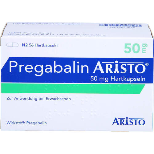 Pregabalin Aristo 50 mg Hartkapseln, 56 Stk., Aristo Pharma GmbH