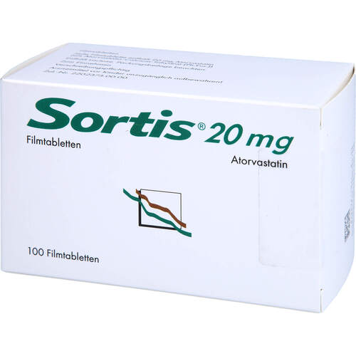 Sortis 20 mg Filmtabletten, 100 st, Abacus Medicine A/S