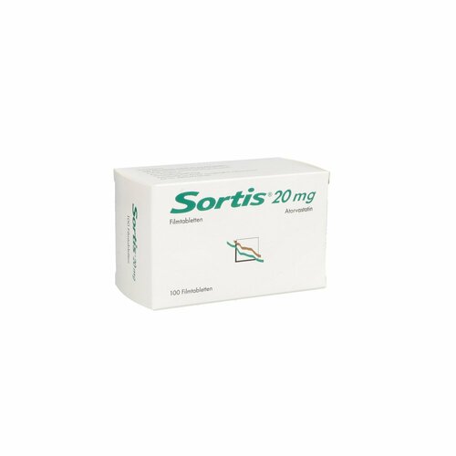 Sortis 20 mg Filmtabletten, 100 ST, Abacus Medicine A/S