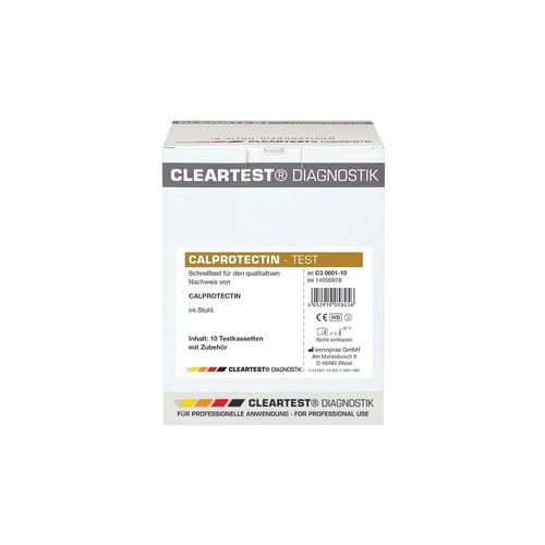 Cleartest Calprotectin, 10 Stk., Diaprax GmbH
