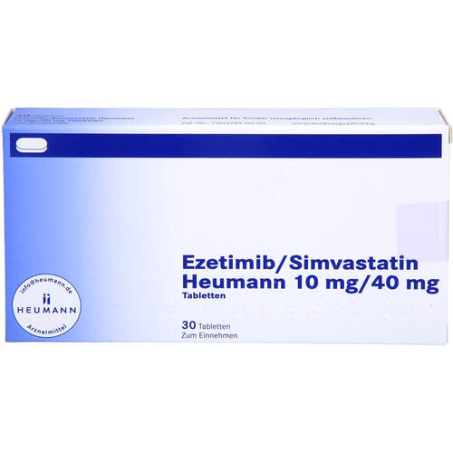 Ezetimib/Simvastatin Heumann 10 mg/40 mg Tabletten, 30 Stk., Heumann Pharma GmbH & Co. Generica KG