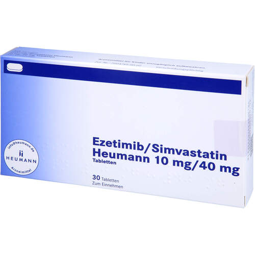 Ezetimib/Simvastatin Heumann 10 mg/40 mg Tabletten, 30 Stk., Heumann Pharma GmbH & Co. Generica KG