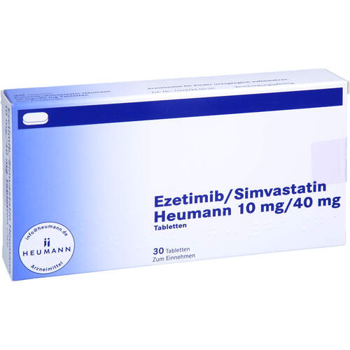 Ezetimib/Simvastatin Heumann 10 mg/40 mg Tabletten, 30 Stk., Heumann Pharma GmbH & Co. Generica KG
