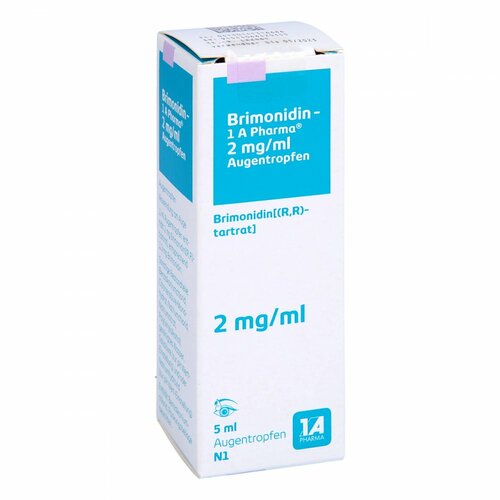 Brimonidin - 1 A Pharma 2 mg/ml Augentropfen, 5 ml, 1 A Pharma GmbH