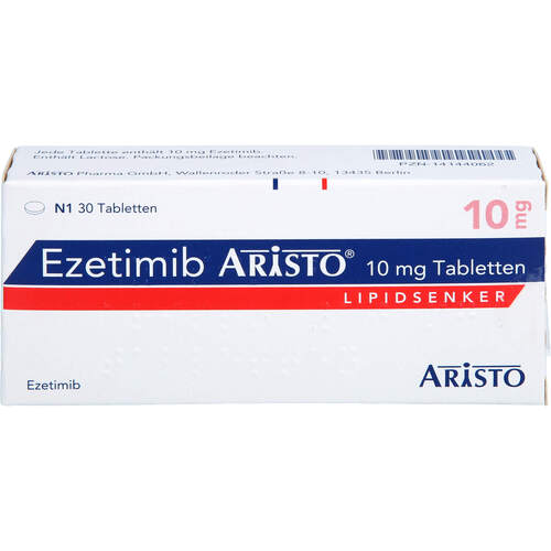 Ezetimib Aristo 10mg Tabletten, 30 Stk., Aristo Pharma GmbH