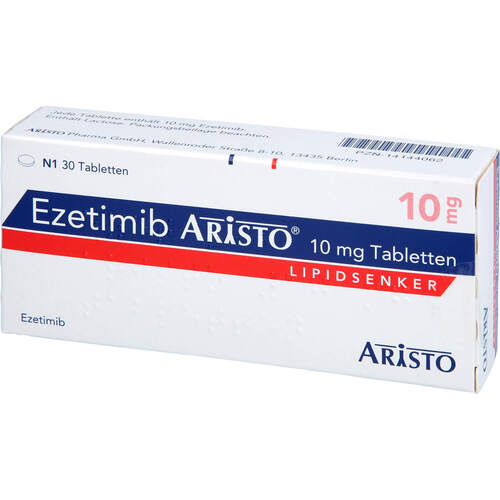 Ezetimib Aristo 10mg Tabletten, 30 Stk., Aristo Pharma GmbH