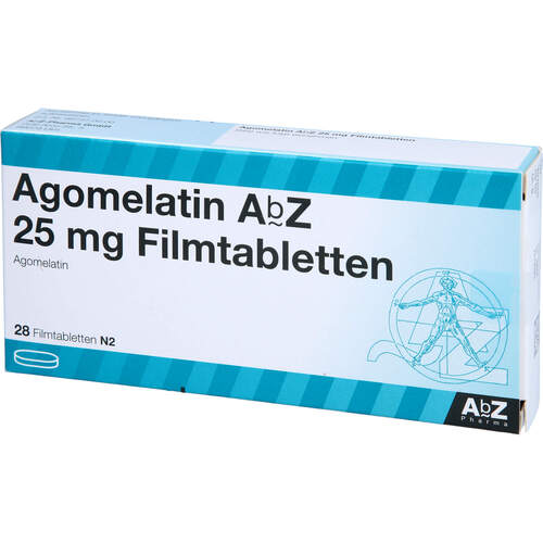 Agomelatin AbZ 25 mg Filmtabletten, 28 Stk., Abz Pharma GmbH