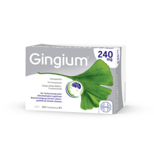 Gingium 240 mg Filmtabletten, 120 Stk., HEXAL AG