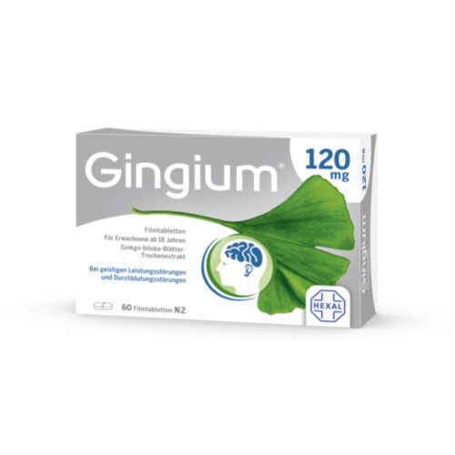 Gingium 120 mg Filmtabletten, 60 Stk., HEXAL AG