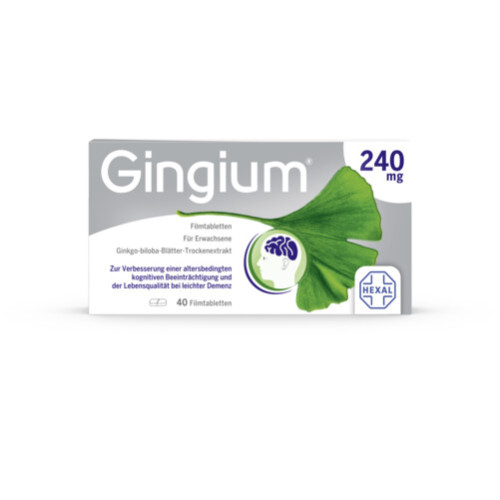 Gingium 240 mg Filmtabletten, 40 Stk., HEXAL AG