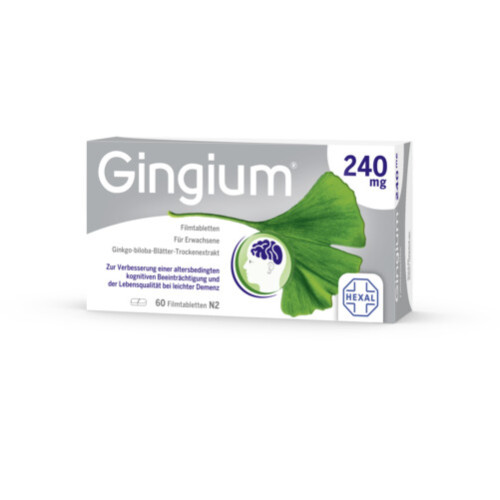 Gingium 240 mg Filmtabletten, 60 Stk., HEXAL AG