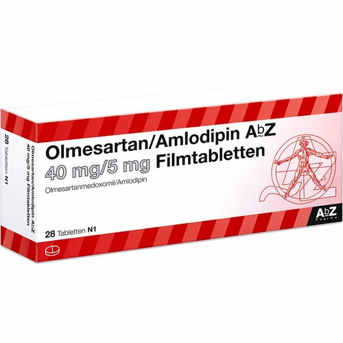 Olmesartan/Amlodipin AbZ 40 mg/5 mg Filmtabletten, 28 Stk., Abz Pharma GmbH