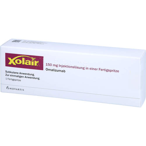 Xolair 150 mg Injektionslösung i.e. Fertigspritze, 1 ST, Orifarm GmbH