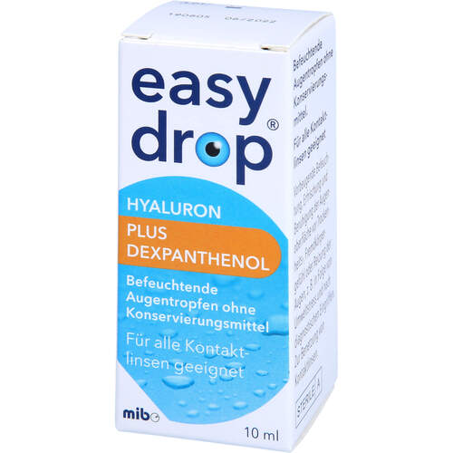 EASYDROP Hyaluron plus Dexpanthenol Augentropfen, 10 ml, MIBE GmbH Arzneimittel