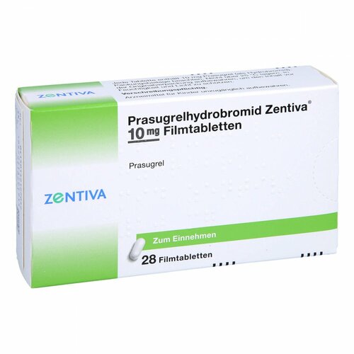 Prasugrelhydrobromid Zentiva 10 mg Filmtabletten, 28 Stk., Zentiva Pharma GmbH