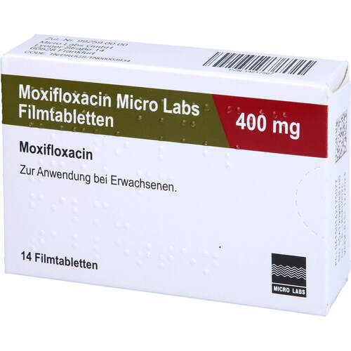 Moxifloxacin Micro Labs 400 mg, 14 Stk., Micro Labs GmbH