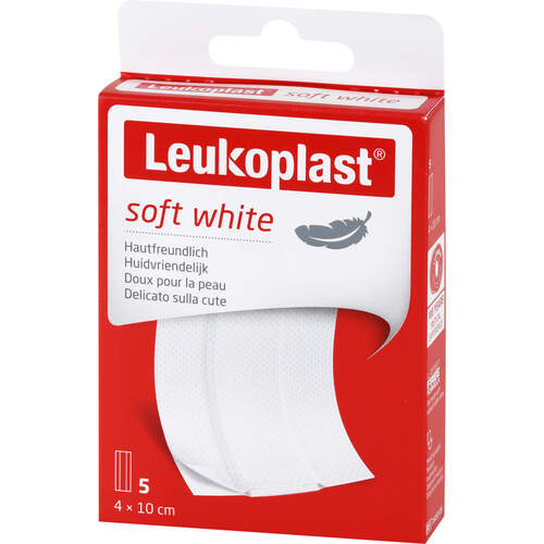 LEUKOPLAST SOFT WHITE 4X10CM, 5 Stk., Bsn Medical GmbH