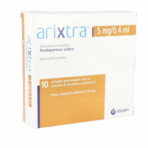 Arixtra 5 mg/0.4 ml Injektionslösung Fertigspritze, 10x0,4 ml, kohlpharma GmbH