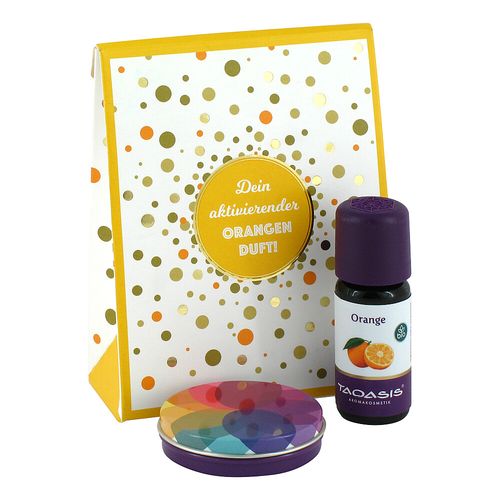 Orange Duftset 10 ml Oel mit Stein, 1 Stk., Taoasis GmbH Natur Duft Manufaktur