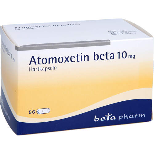 Atomoxetin beta 10 mg Hartkapseln, 56 ST, betapharm Arzneimittel GmbH