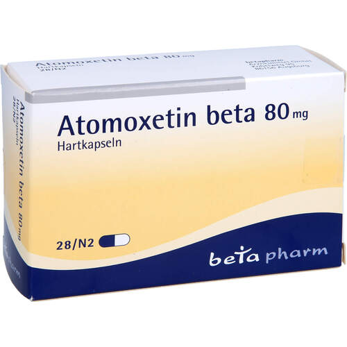 Atomoxetin beta 80 mg Hartkapseln, 28 Stk., betapharm Arzneimittel GmbH