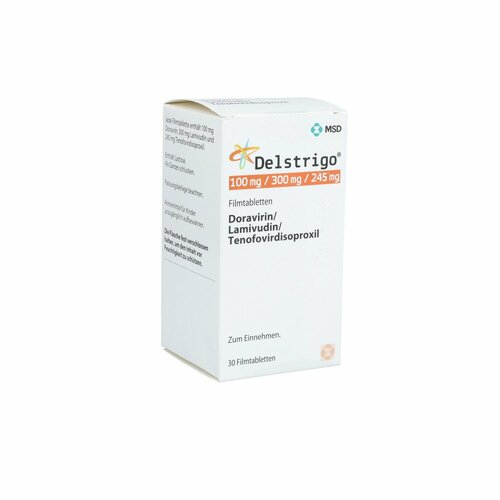 Delstrigo 100 mg/300 mg/245 mg Filmtabletten, 30 Stk., MSD Sharp & Dohme GmbH