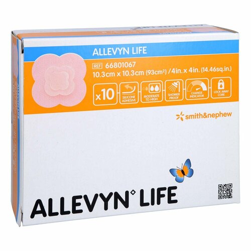 ALLEVYN Life 10.3x10.3 cm Wundverband, 10 Stk., + Prisoma GmbH