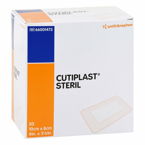 CUTIPLAST steril 8x10 cm Wundverband, 50 Stk., + Prisoma GmbH