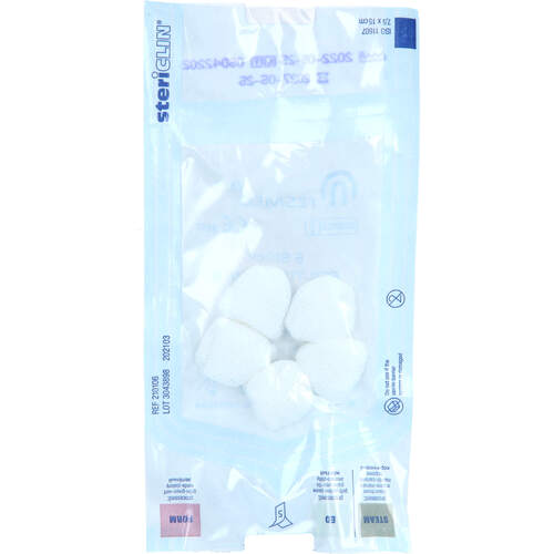 Mulltupfer FES-TUPF Nr.6 steril bohnengroß, 5x5 Stk., Fesmed Verbandmittel GmbH