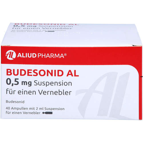 Budesonid AL 0.5 mg Suspension f. e. Vernebler, 40x2 ml, Aliud Pharma GmbH