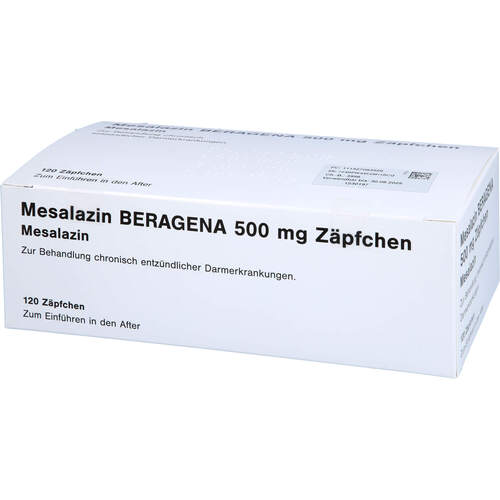 MESALAZIN Beragena 500mg Zäpfchen B, 120 Stk., Docpharm GmbH