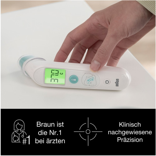 BRAUN TempleSwipe Stirn-Thermometer, 1 Stk., Kaz Europe Sa
