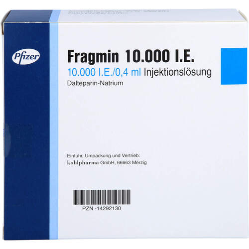 Fragmin 10.000 I.E. Fertigspr., 10 ST, kohlpharma GmbH