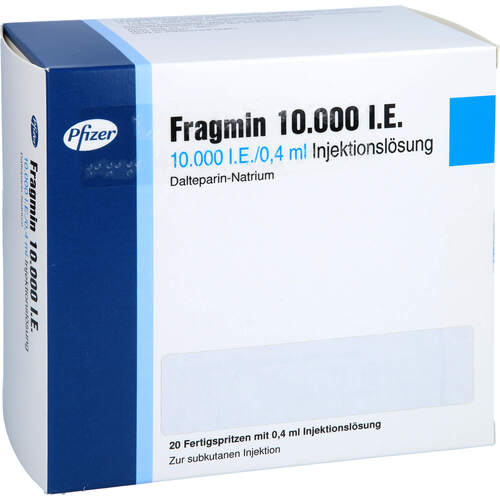 Fragmin 10.000 I.E. Fertigspr., 20 Stk., kohlpharma GmbH