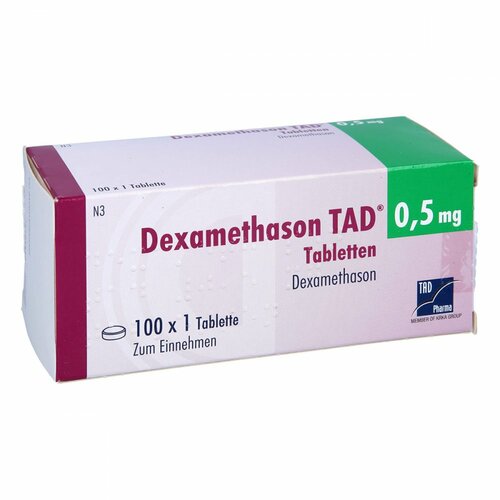 Dexamethason TAD 0.5 mg Tabletten, 100 ST, TAD Pharma GmbH