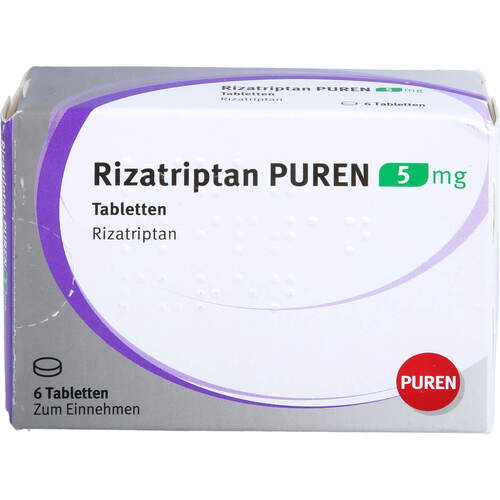 Rizatriptan PUREN 5 mg Tabletten, 6 Stk., PUREN Pharma GmbH & Co. KG