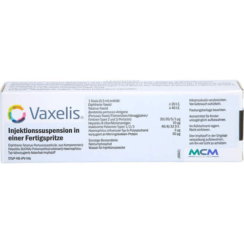 Vaxelis Injektionssuspension in einer Fertigspr., 0,5 ml, Emra-Med Arzneimittel GmbH