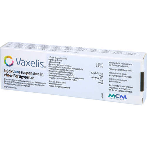 Vaxelis Injektionssuspension in einer Fertigspr., 0,5 ml, Emra-Med Arzneimittel GmbH