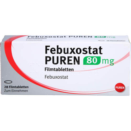 Febuxostat PUREN 80 mg Filmtabletten, 28 Stk., PUREN Pharma GmbH & Co. KG