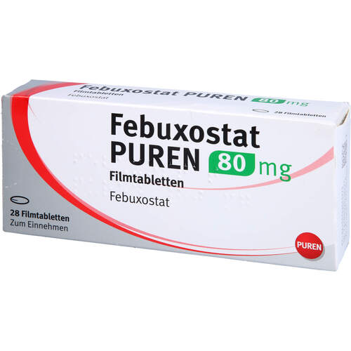 Febuxostat PUREN 80 mg Filmtabletten, 28 Stk., PUREN Pharma GmbH & Co. KG