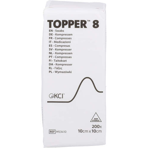 TOPPER 8 Kompr.10x10 cm unsteril, 200 Stk., Avitamed GmbH