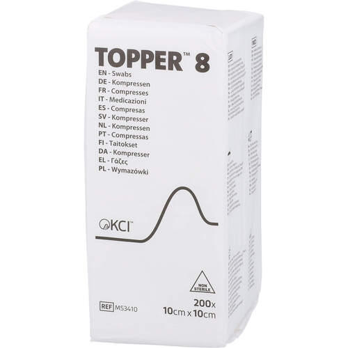 TOPPER 8 Kompr.10x10 cm unsteril, 200 Stk., Avitamed GmbH