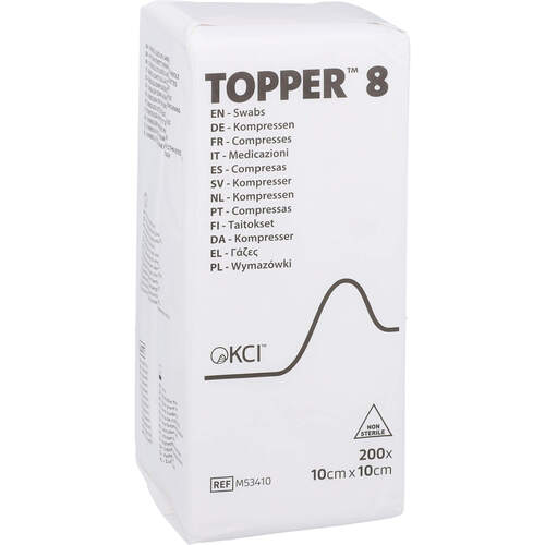 TOPPER 8 Kompr.10x10 cm unsteril, 200 Stk., Avitamed GmbH
