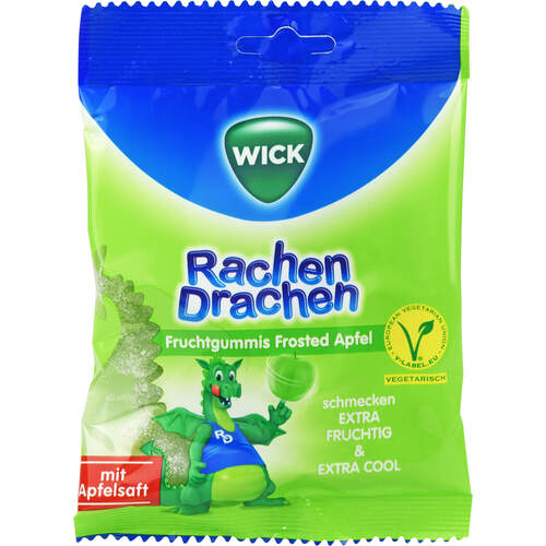 WICK RachenDrachen Apfel, 75 G, Dallmann's Pharma Candy GmbH