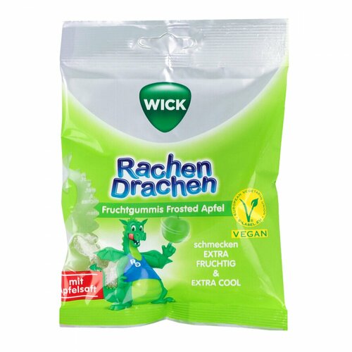 WICK RachenDrachen Apfel, 75 g, Dallmann's Pharma Candy GmbH